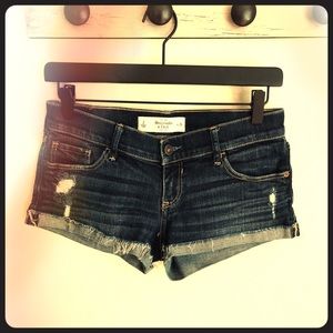 A & F Cuffed Jean Shorts; EXCELLENT